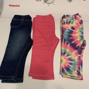 Baby girl garanimals pants 3 pc